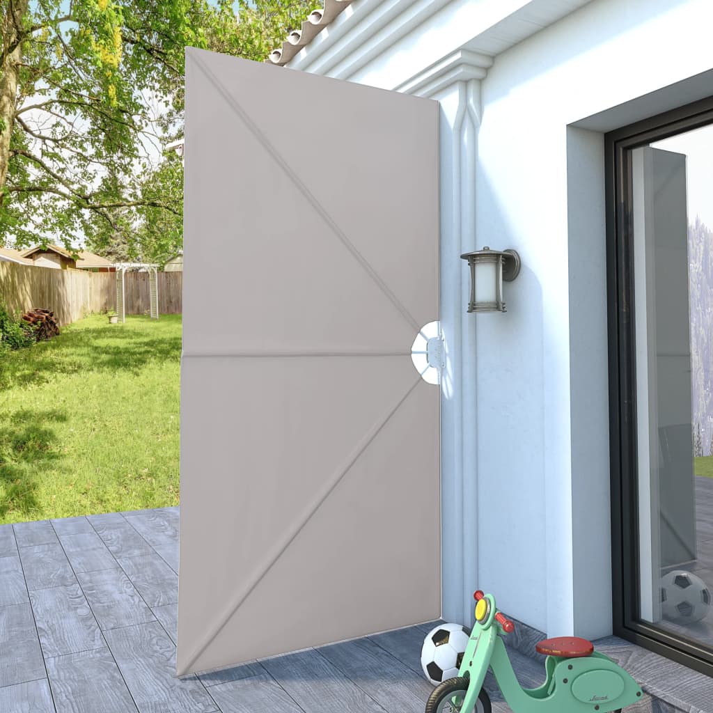 Copertină laterală pliabilă de terasă, crem, 300x150 cm GartenMobel Dekor