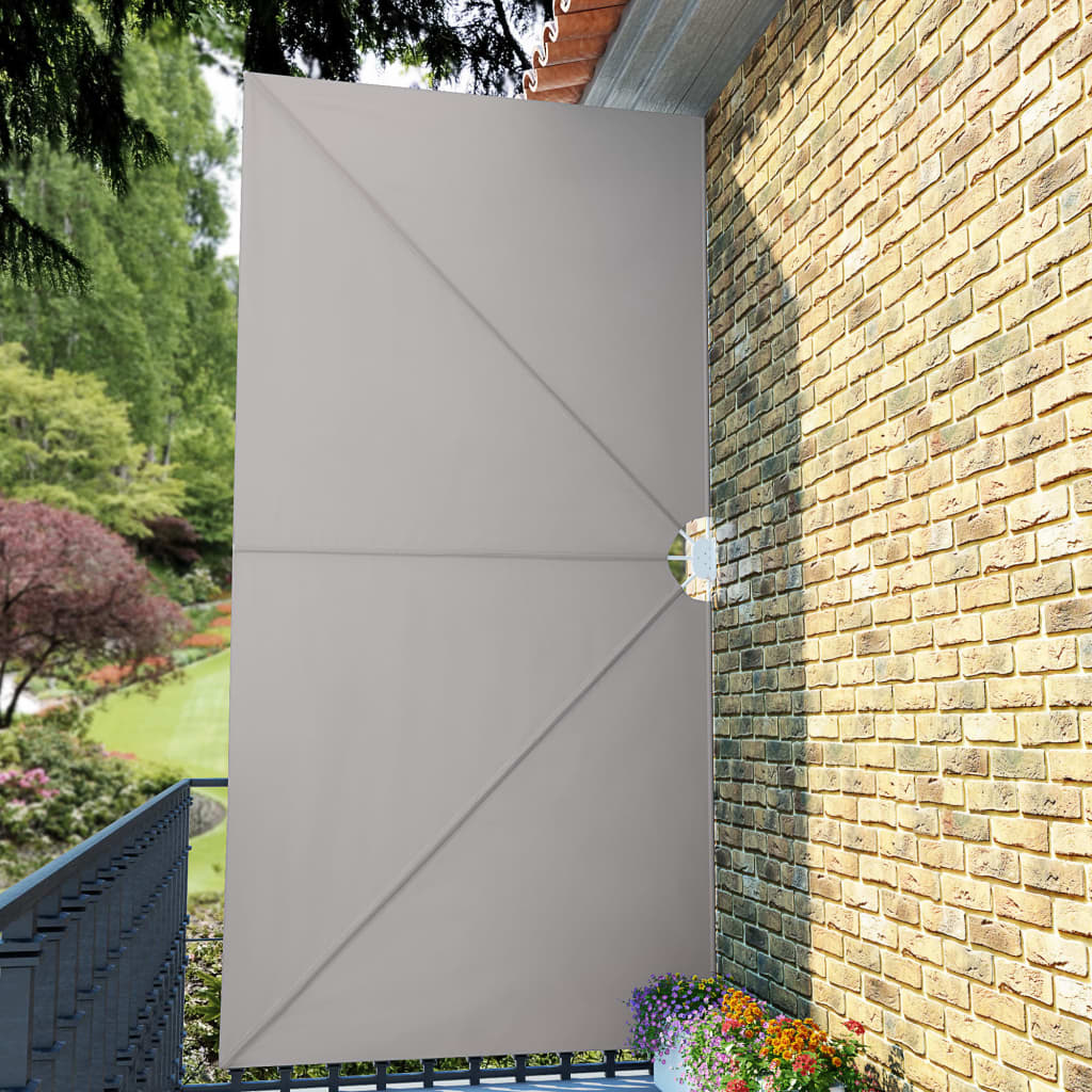Copertină laterală pliabilă de terasă, crem, 400x200 cm GartenMobel Dekor