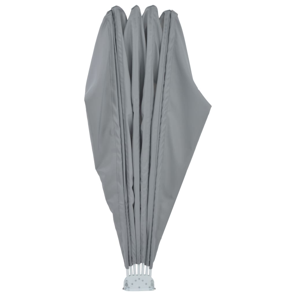 Copertină laterală pliabilă de terasă, gri, 160 cm GartenMobel Dekor