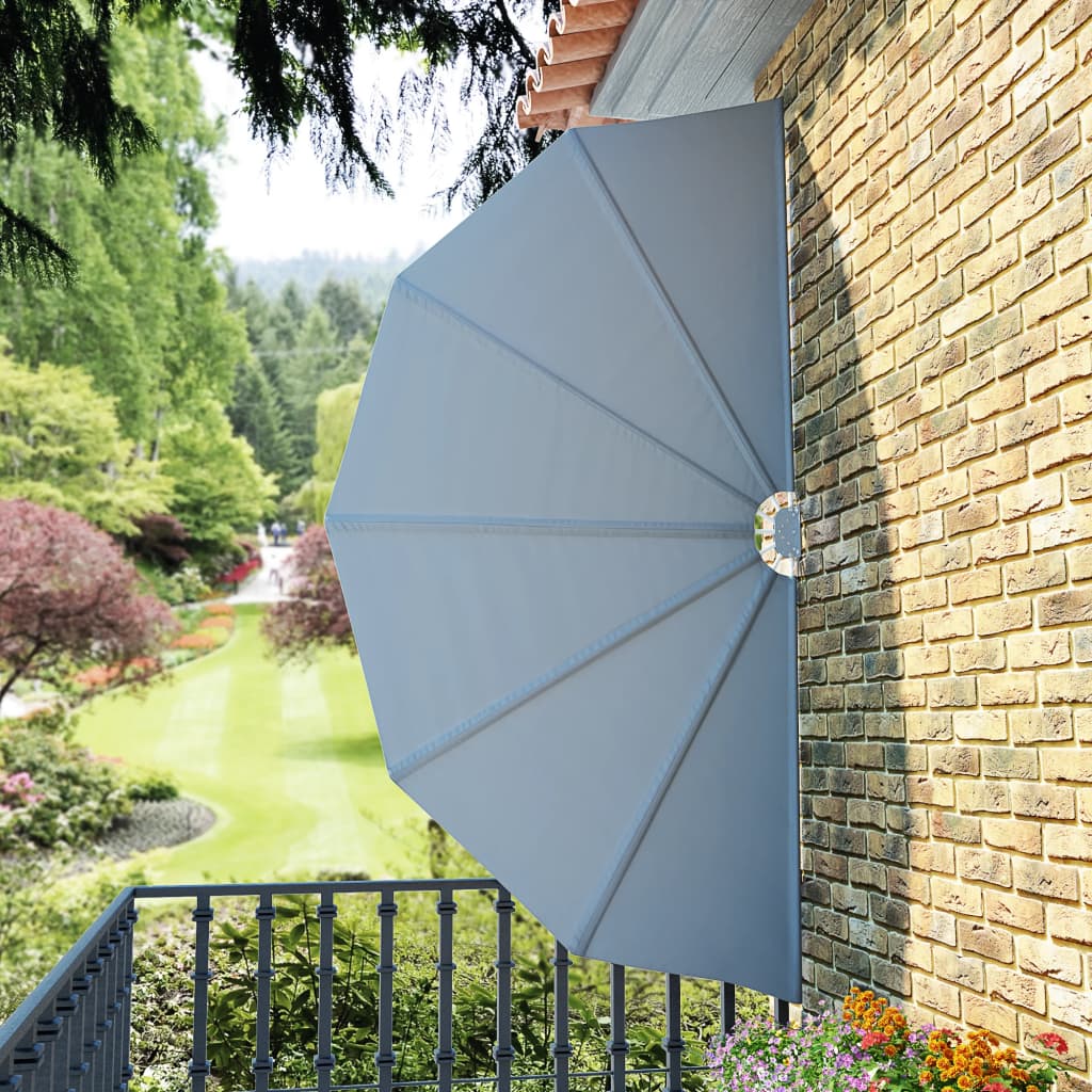 Copertină laterală pliabilă de terasă, gri, 160 cm GartenMobel Dekor