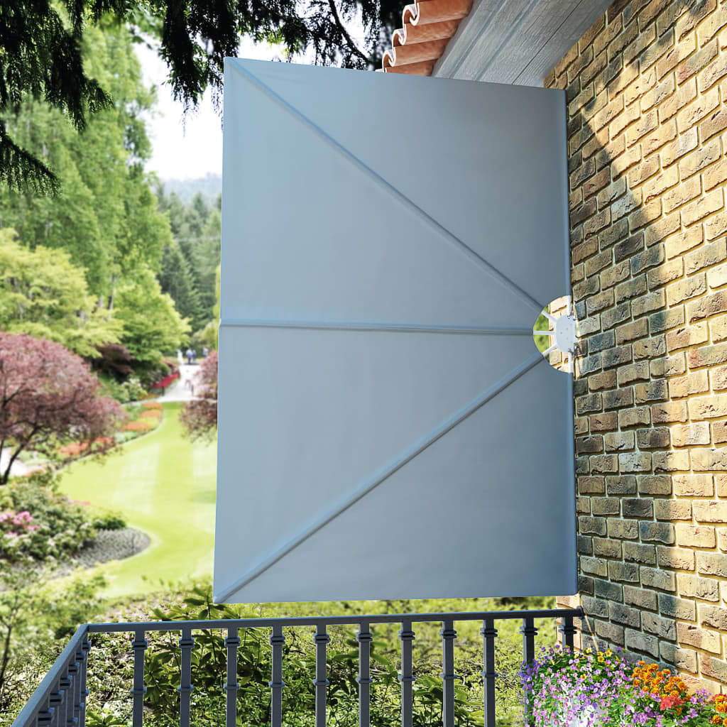 Copertină laterală pliabilă de terasă, gri, 240x160 cm GartenMobel Dekor