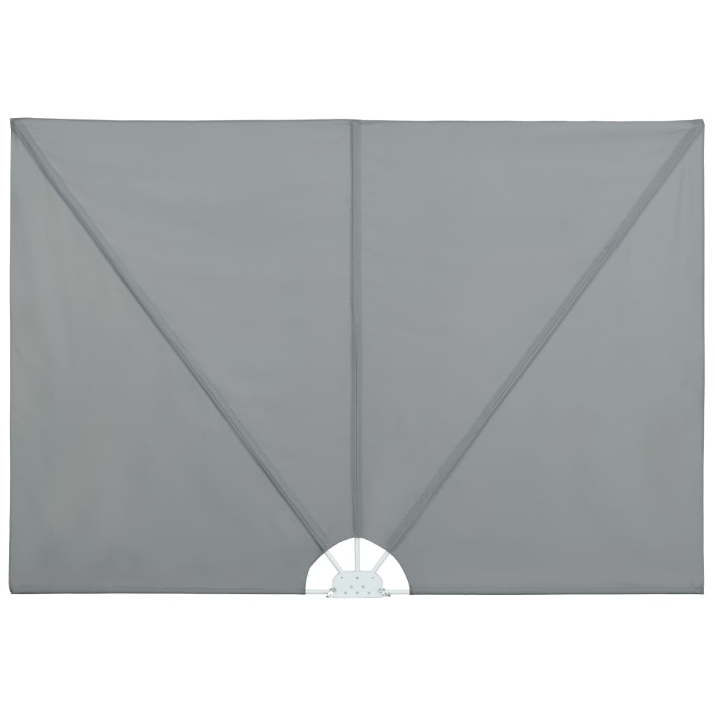 Copertină laterală pliabilă de terasă, gri, 400x200 cm GartenMobel Dekor