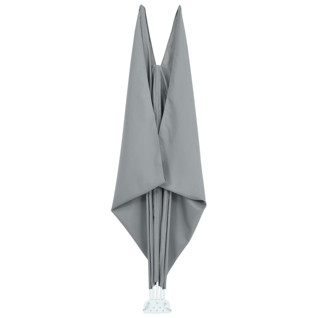 Copertină laterală pliabilă de terasă, gri, 400x200 cm GartenMobel Dekor