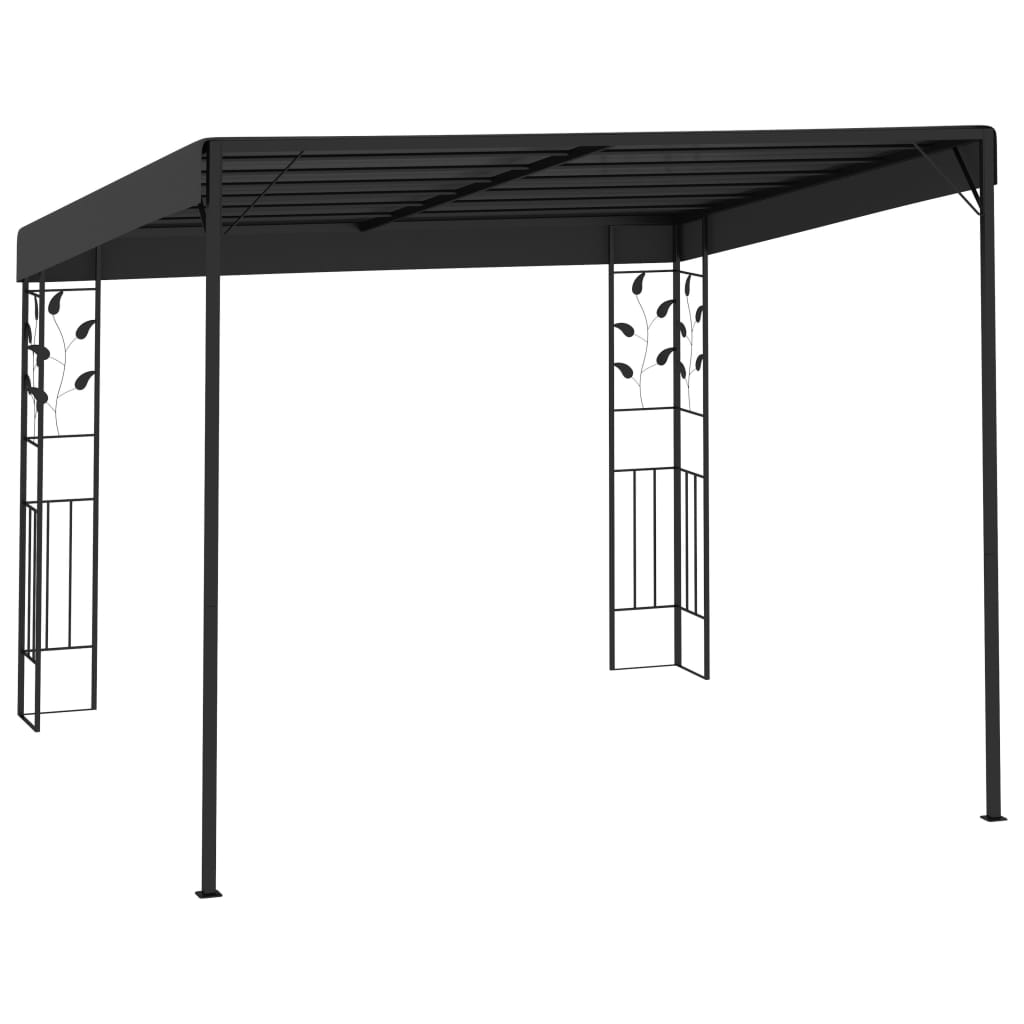 Pavilion de perete, antracit, 3 x 3 x 2,5 m GartenMobel Dekor