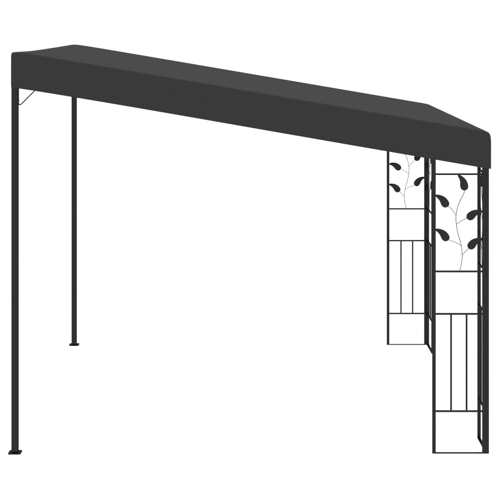 Pavilion de perete, antracit, 3 x 3 x 2,5 m GartenMobel Dekor