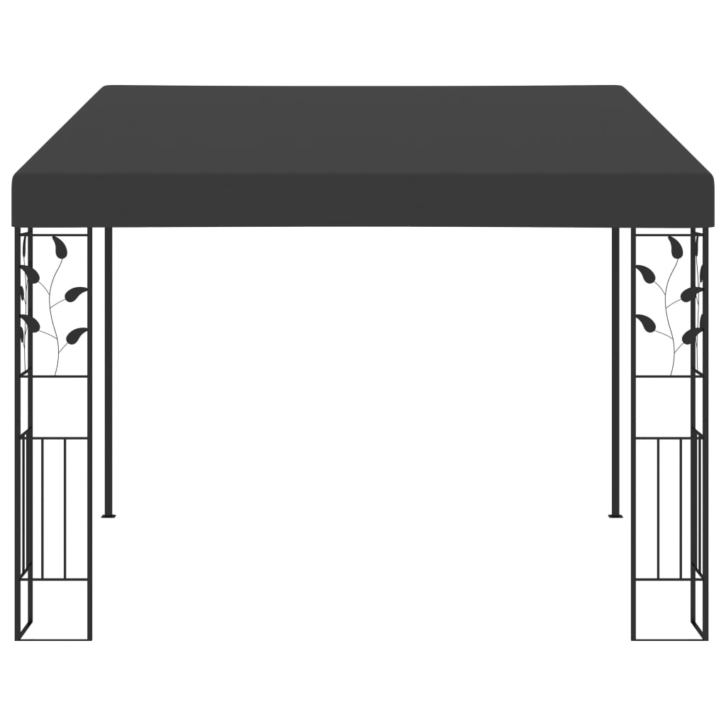 Pavilion de perete, antracit, 3 x 3 x 2,5 m GartenMobel Dekor