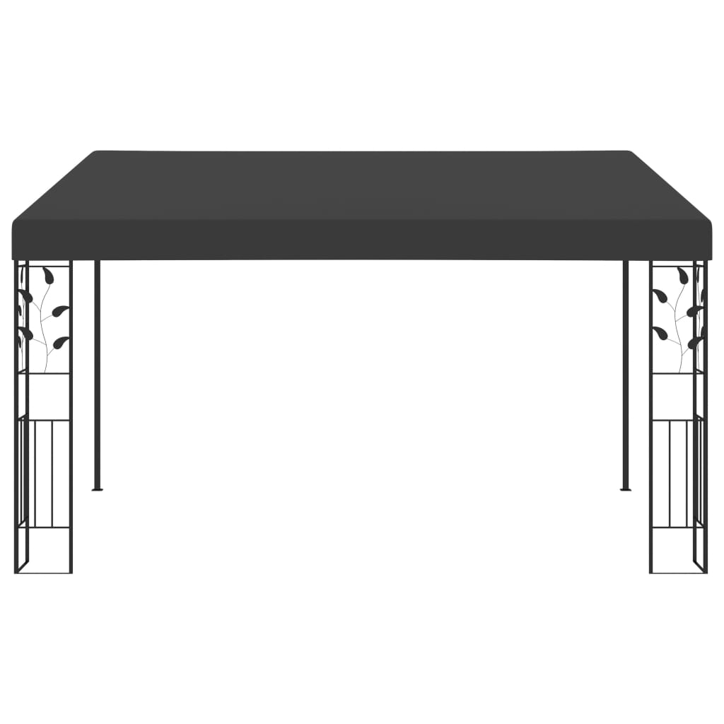 Pavilion de perete, antracit, 4 x 3 x 2,5 m GartenMobel Dekor