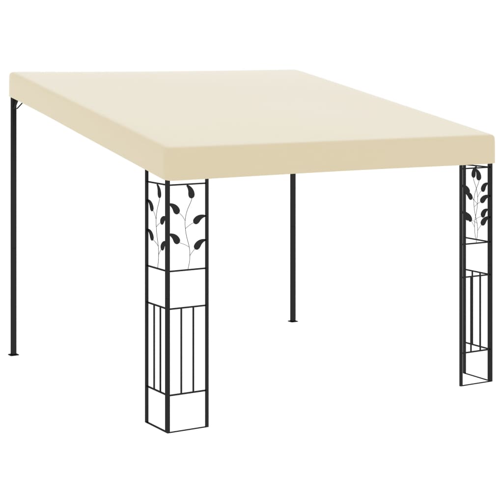 Pavilion de perete, crem, 3 x 3 x 2,5 m GartenMobel Dekor