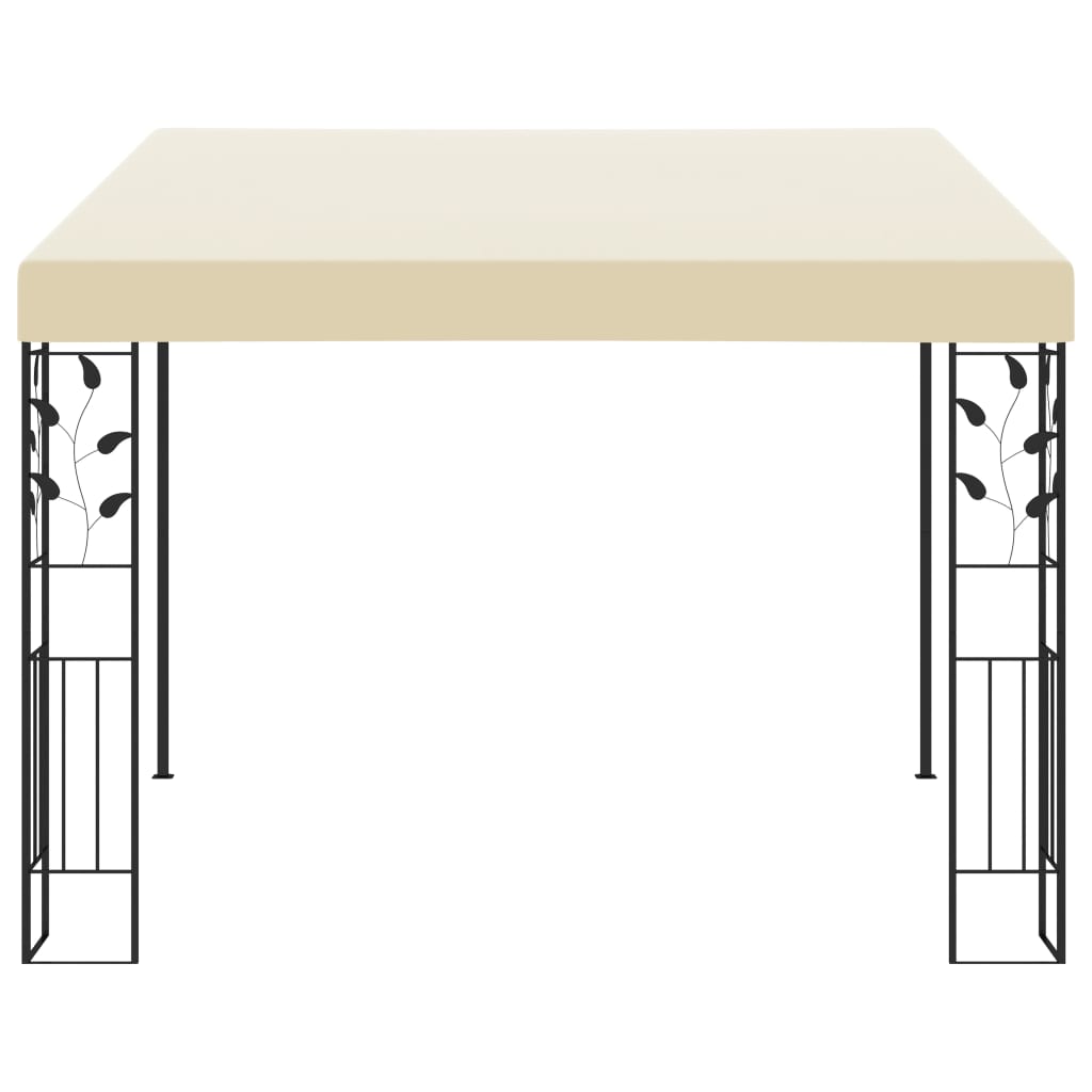 Pavilion de perete, crem, 3 x 3 x 2,5 m GartenMobel Dekor