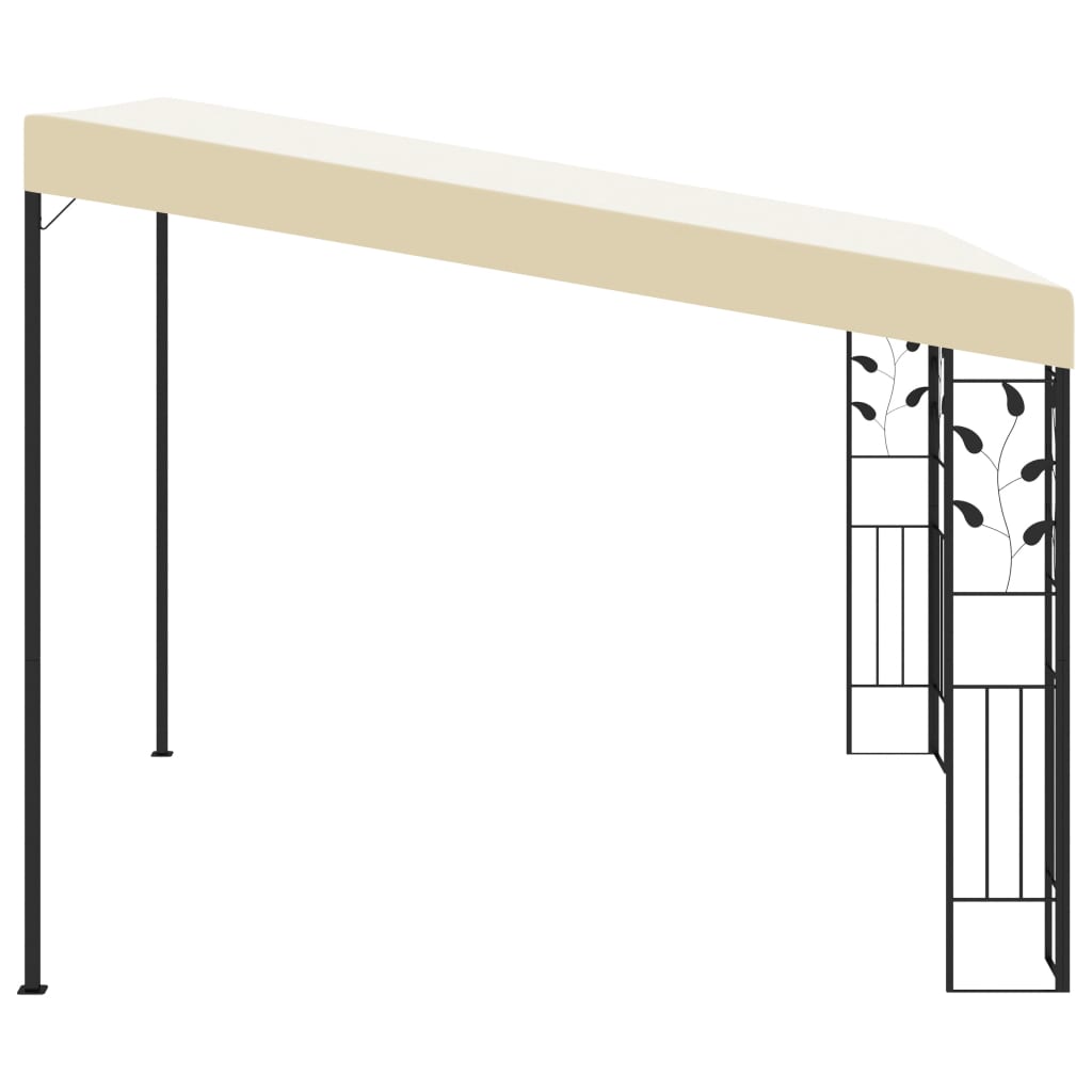 Pavilion de perete, crem, 3 x 3 x 2,5 m GartenMobel Dekor