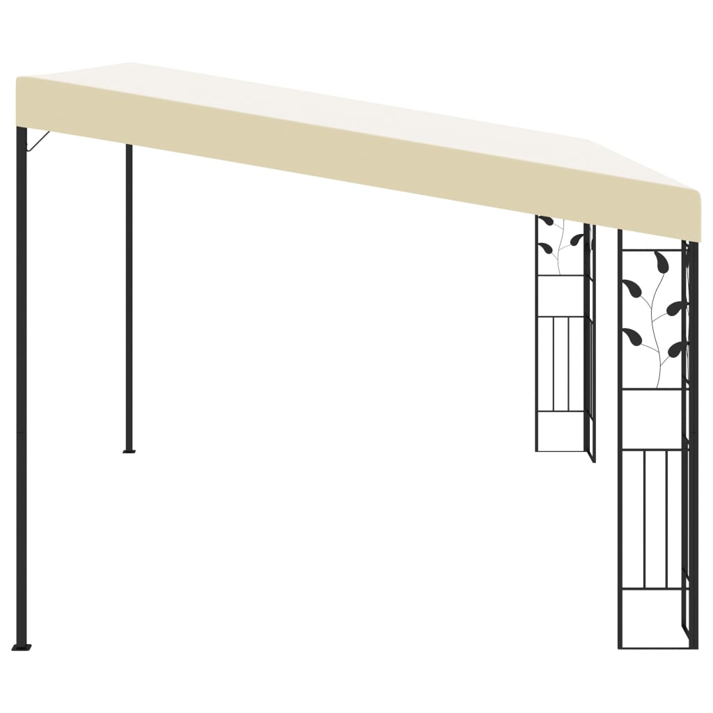 Pavilion de perete, crem, 4 x 3 x 2,5 m GartenMobel Dekor