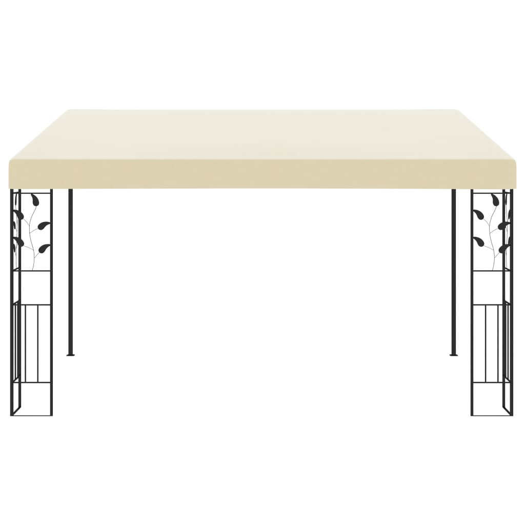 Pavilion de perete, crem, 4 x 3 x 2,5 m GartenMobel Dekor