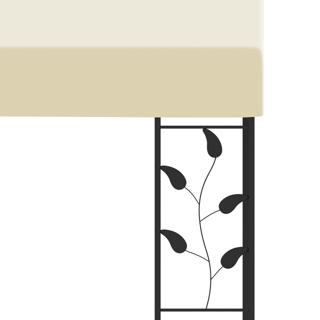 Pavilion de perete, crem, 4 x 3 x 2,5 m GartenMobel Dekor