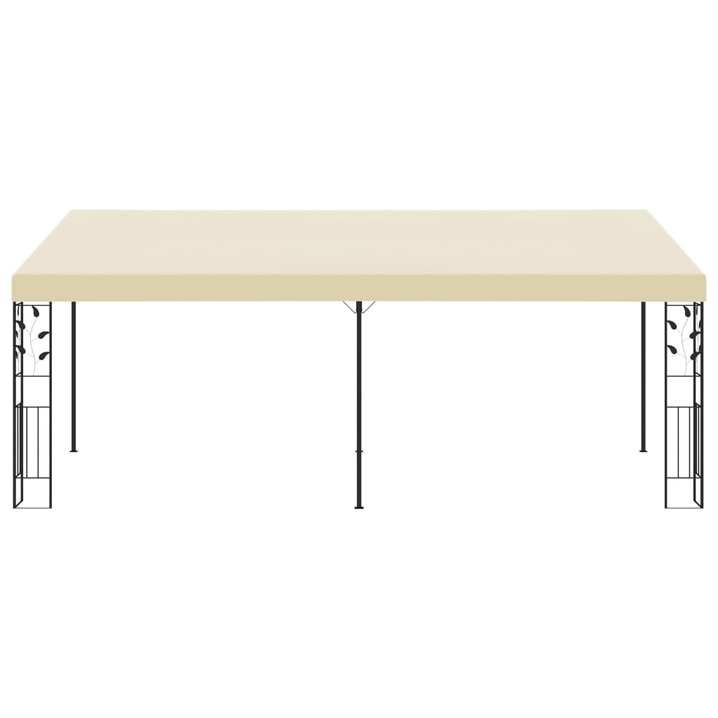 Pavilion de perete, crem, 6 x 3 x 2,5 m GartenMobel Dekor