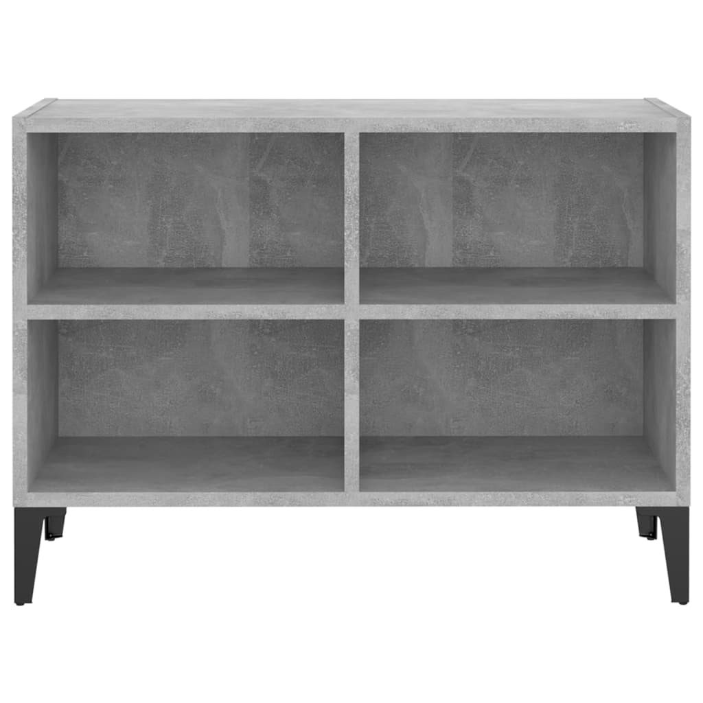 Comodă TV cu picioare metalice, gri beton, 69,5x30x50 cm GartenMobel Dekor