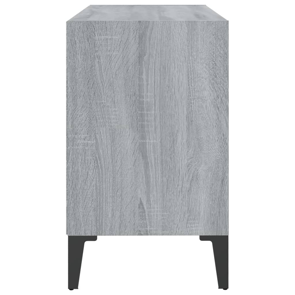 Comodă TV cu picioare metalice, gri sonoma, 69,5x30x50 cm GartenMobel Dekor