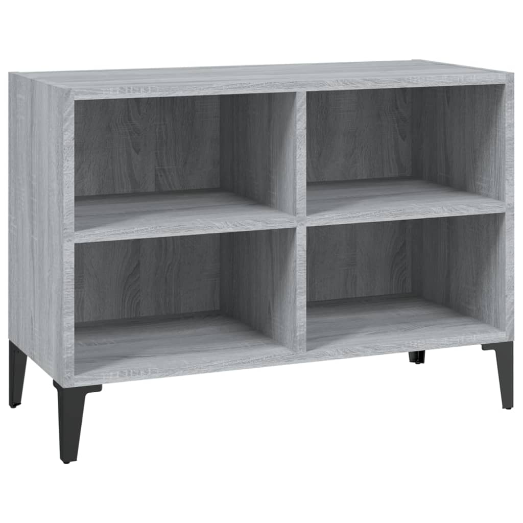 Comodă TV cu picioare metalice, gri sonoma, 69,5x30x50 cm GartenMobel Dekor
