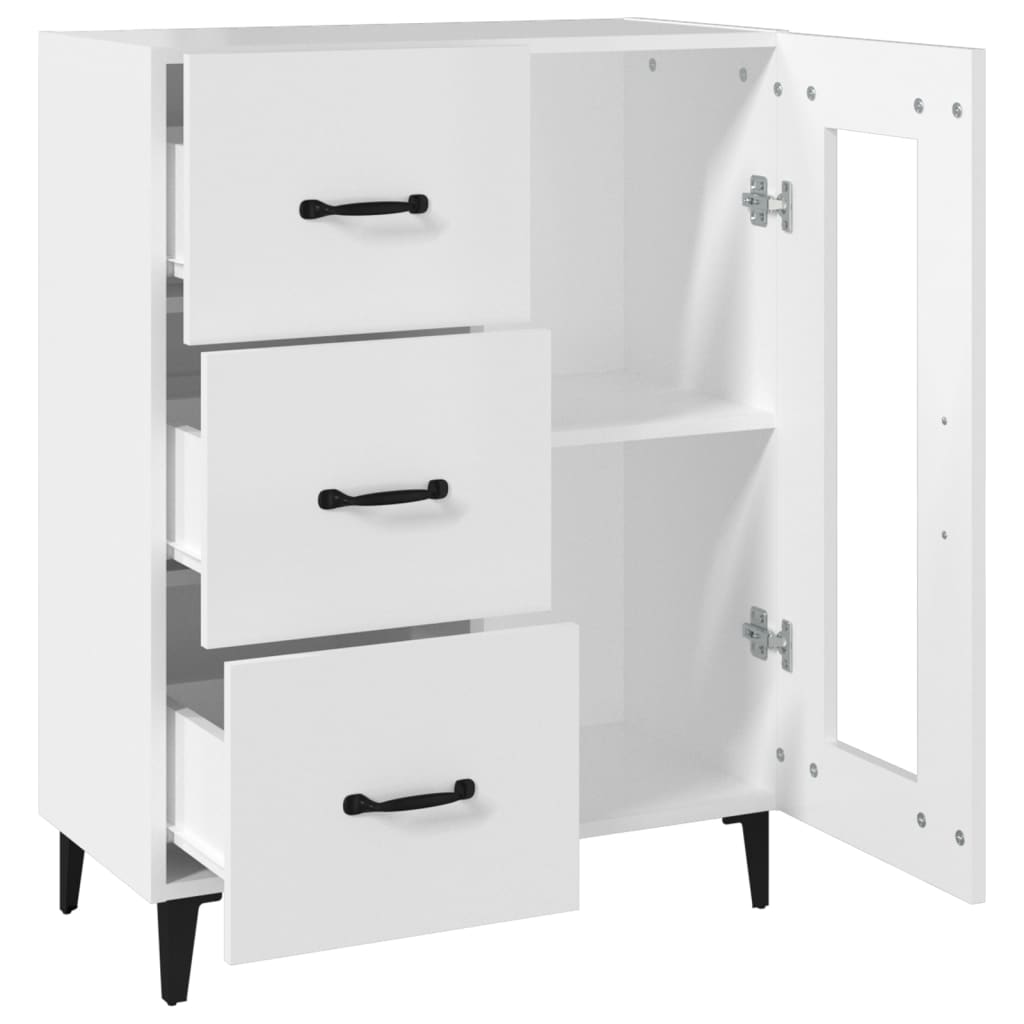 Dulap, alb, 69,5x34x90 cm, lemn compozit GartenMobel Dekor