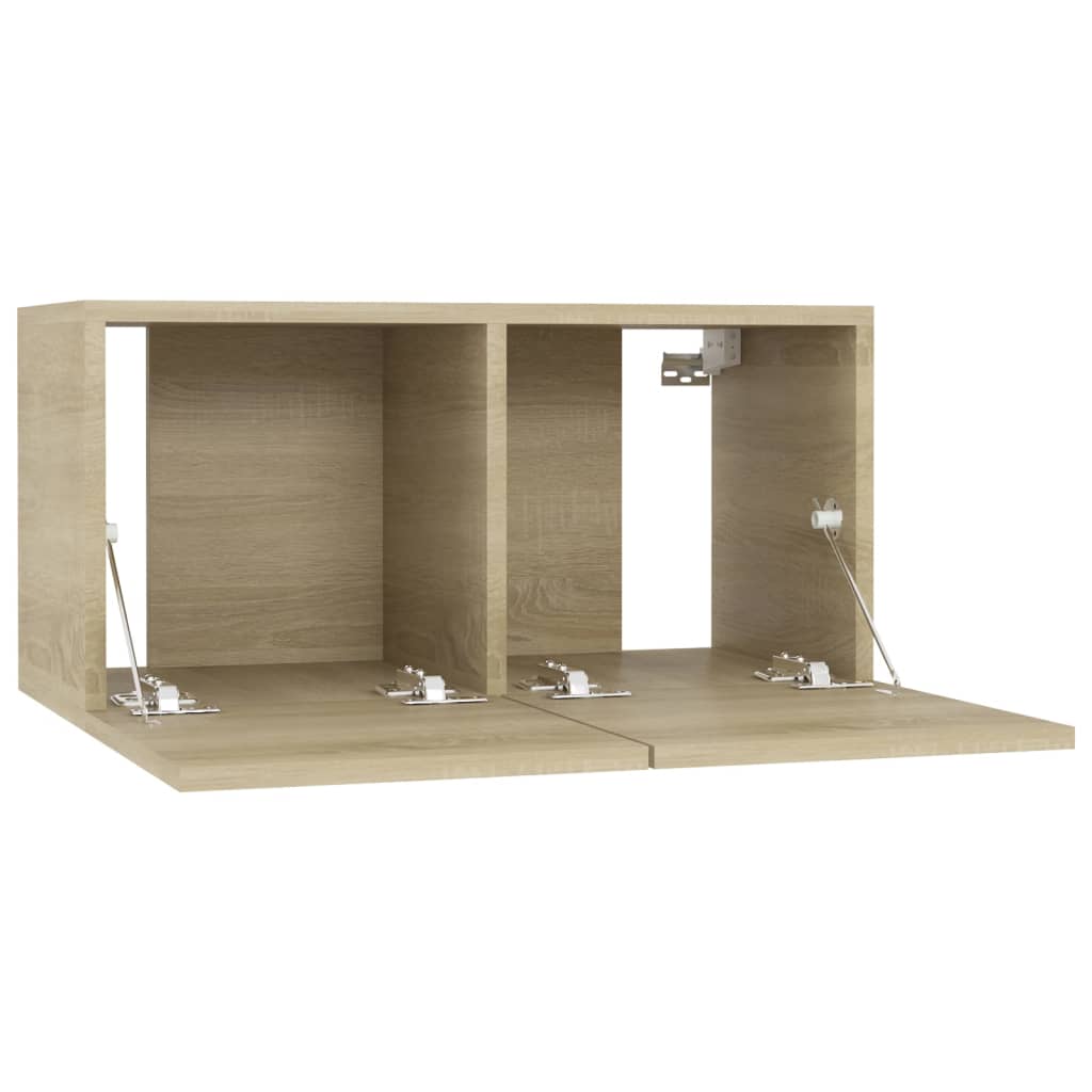 Dulapuri TV suspendate 3 buc. stejar sonoma 60x30x30 cm GartenMobel Dekor