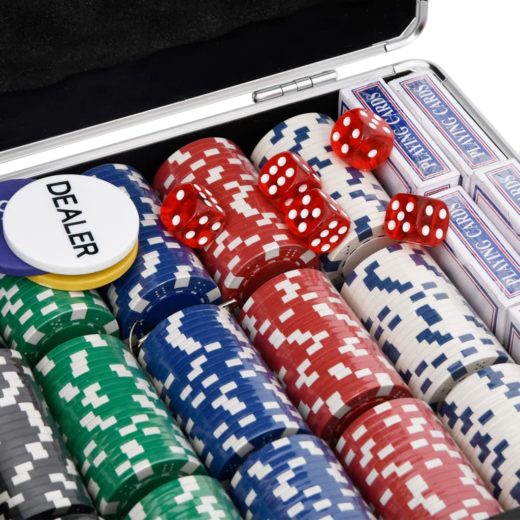 Set de jetoane de poker 600 buc. 11,5 g GartenMobel Dekor