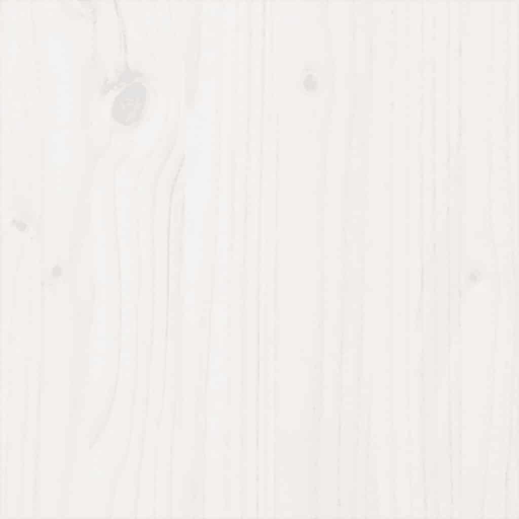 Cadru de pat, alb, 140x190 cm, lemn masiv GartenMobel Dekor