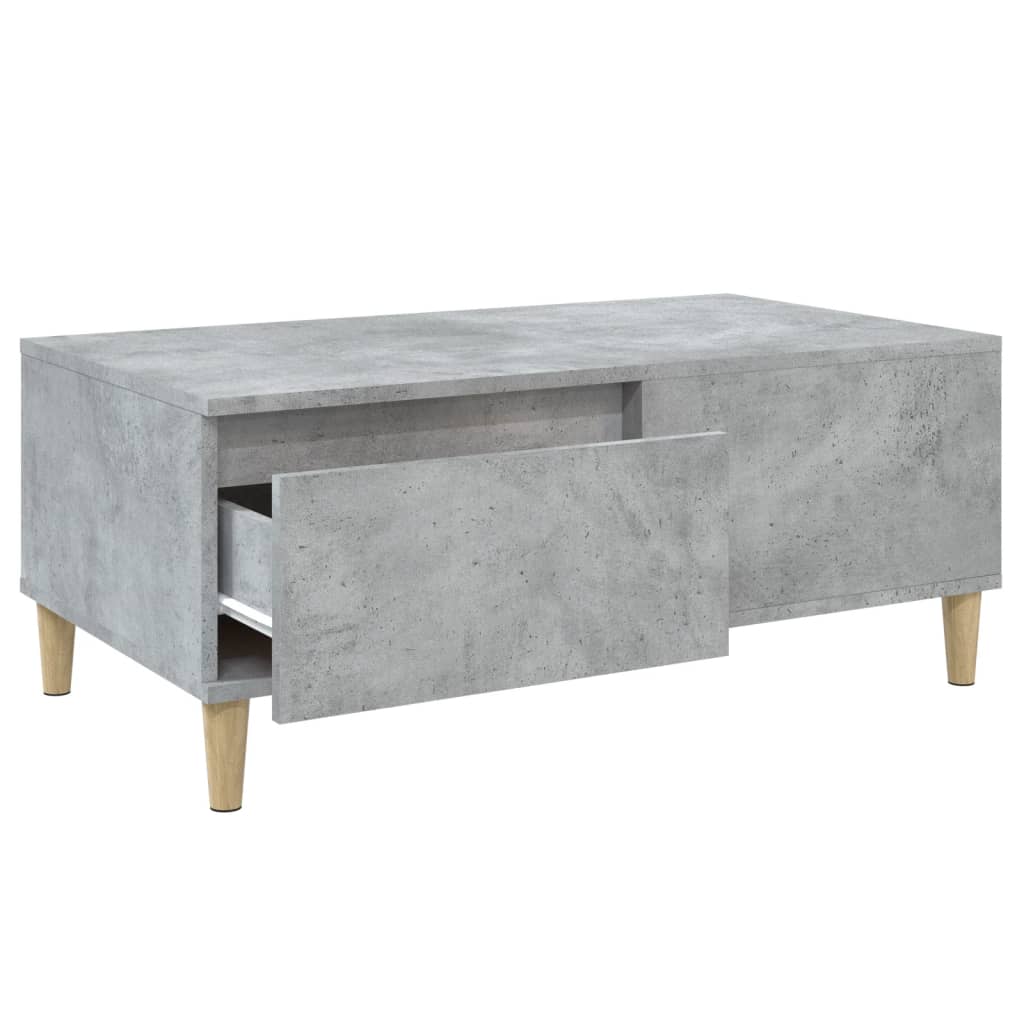 Măsuță de cafea, gri beton, 90x50x36,5 cm, lemn compozit GartenMobel Dekor