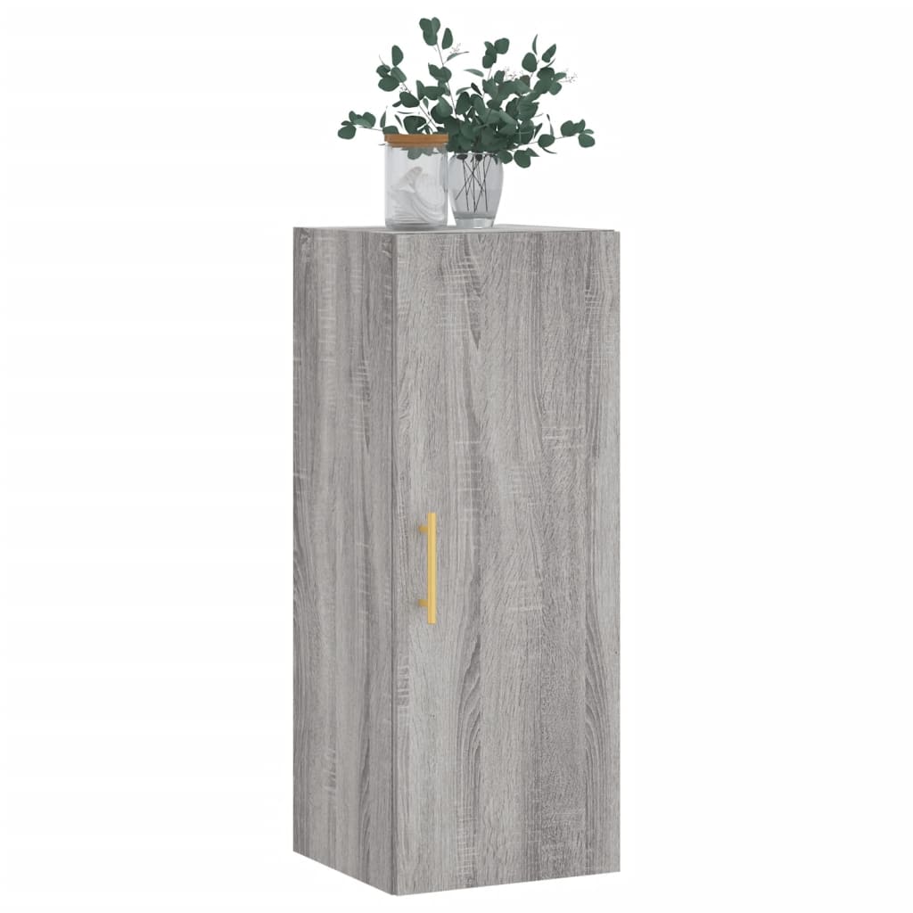 Dulap montat pe perete, gri sonoma, 34,5x34x90 cm GartenMobel Dekor