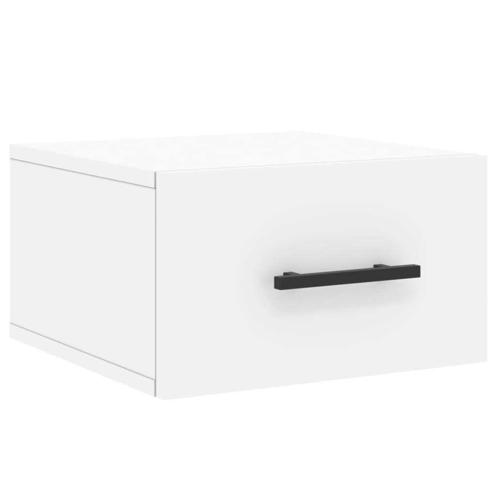 Noptiere de perete, 2 buc., alb, 35x35x20 cm GartenMobel Dekor