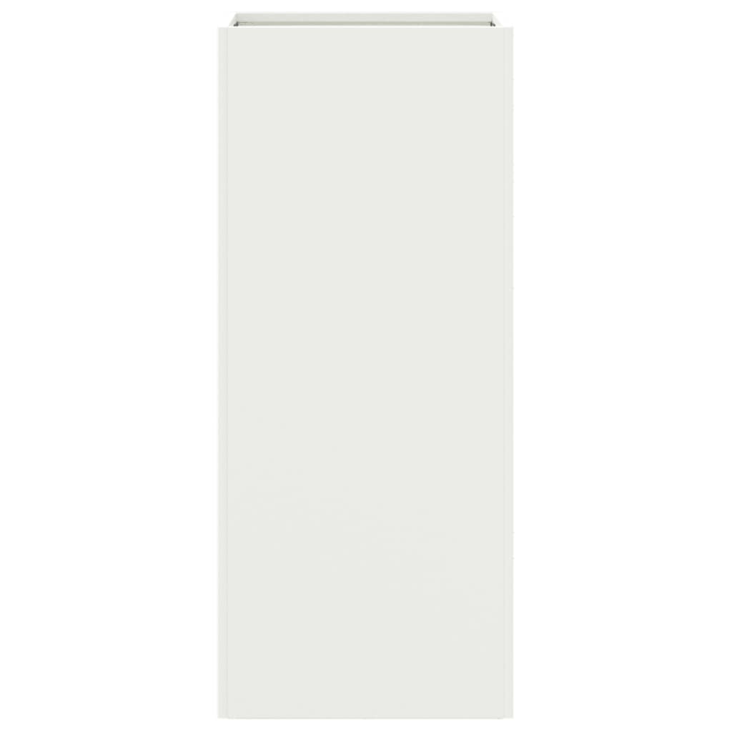 Jardinieră, alb, 32x29x75 cm, oțel GartenMobel Dekor