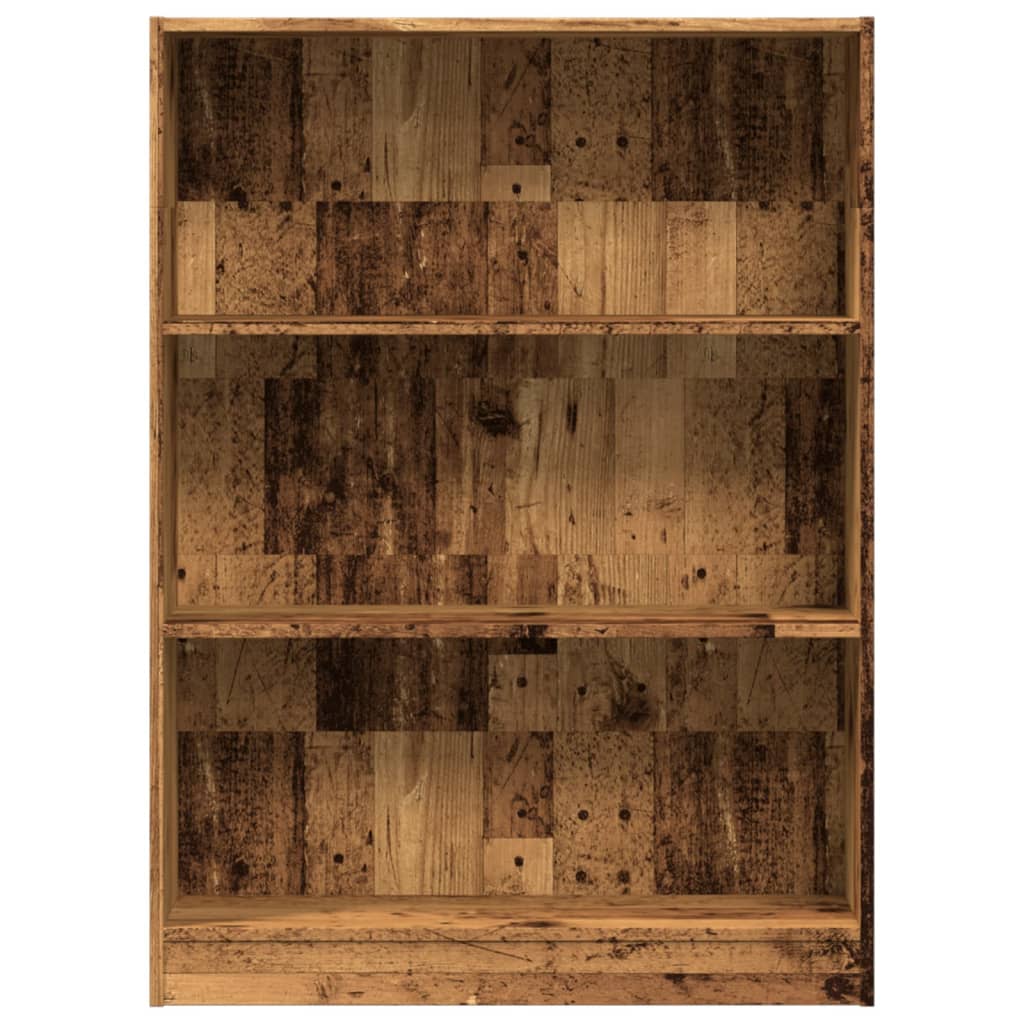 Bibliotecă, lemn vechi, 80x24x109 cm, lemn prelucrat GartenMobel Dekor