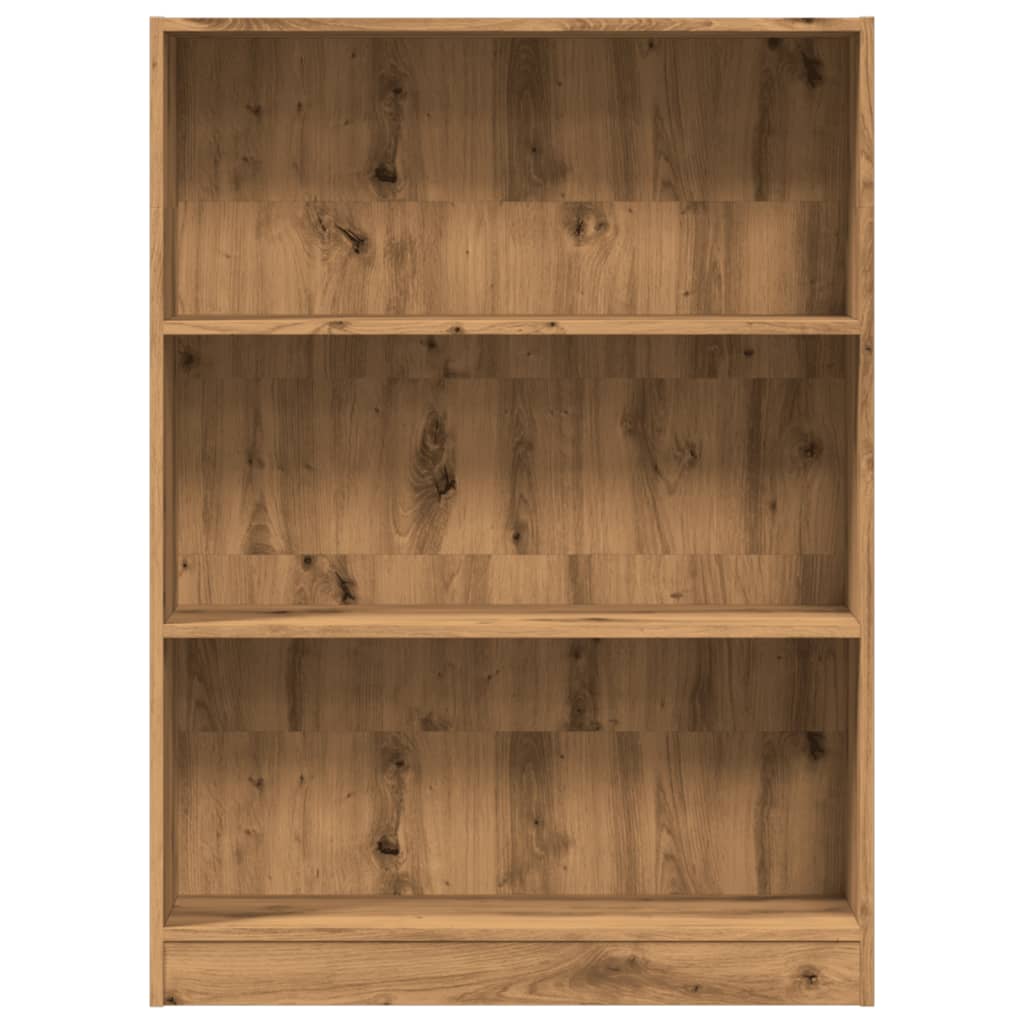 Bibliotecă, stejar artizanal, 80x24x109 cm, lemn prelucrat GartenMobel Dekor