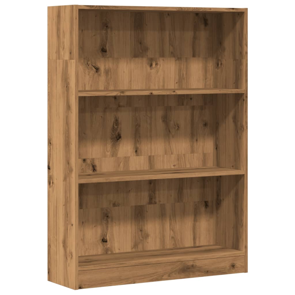 Bibliotecă, stejar artizanal, 80x24x109 cm, lemn prelucrat GartenMobel Dekor