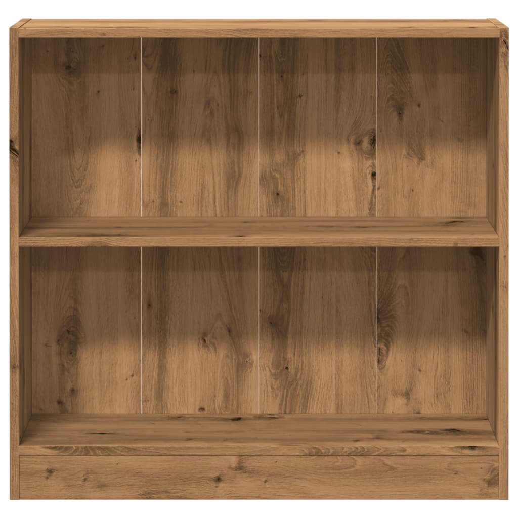 Bibliotecă, stejar artizanal, 80x24x76 cm, lemn prelucrat GartenMobel Dekor
