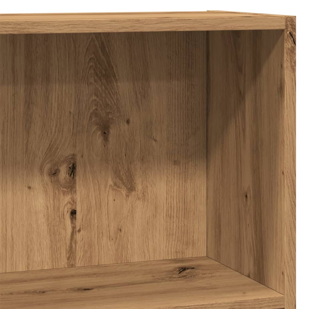 Bibliotecă, stejar artizanal, 80x24x76 cm, lemn prelucrat GartenMobel Dekor