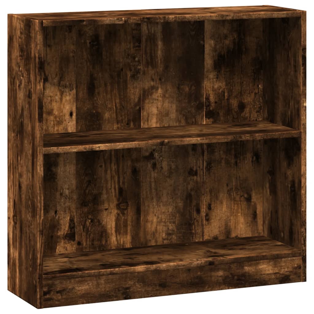 Bibliotecă, stejar fumuriu, 80x24x76 cm, lemn prelucrat GartenMobel Dekor