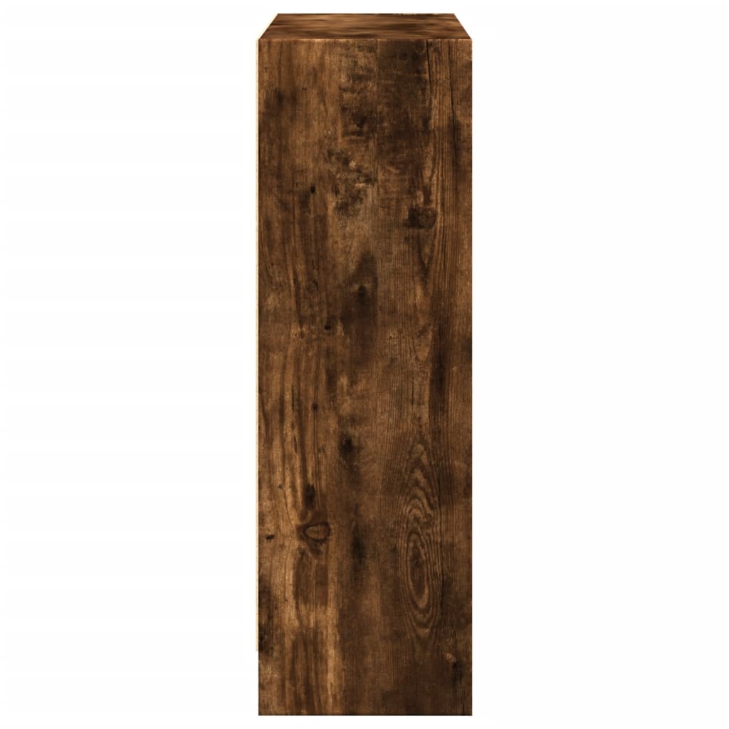 Bibliotecă, stejar fumuriu, 80x24x76 cm, lemn prelucrat GartenMobel Dekor