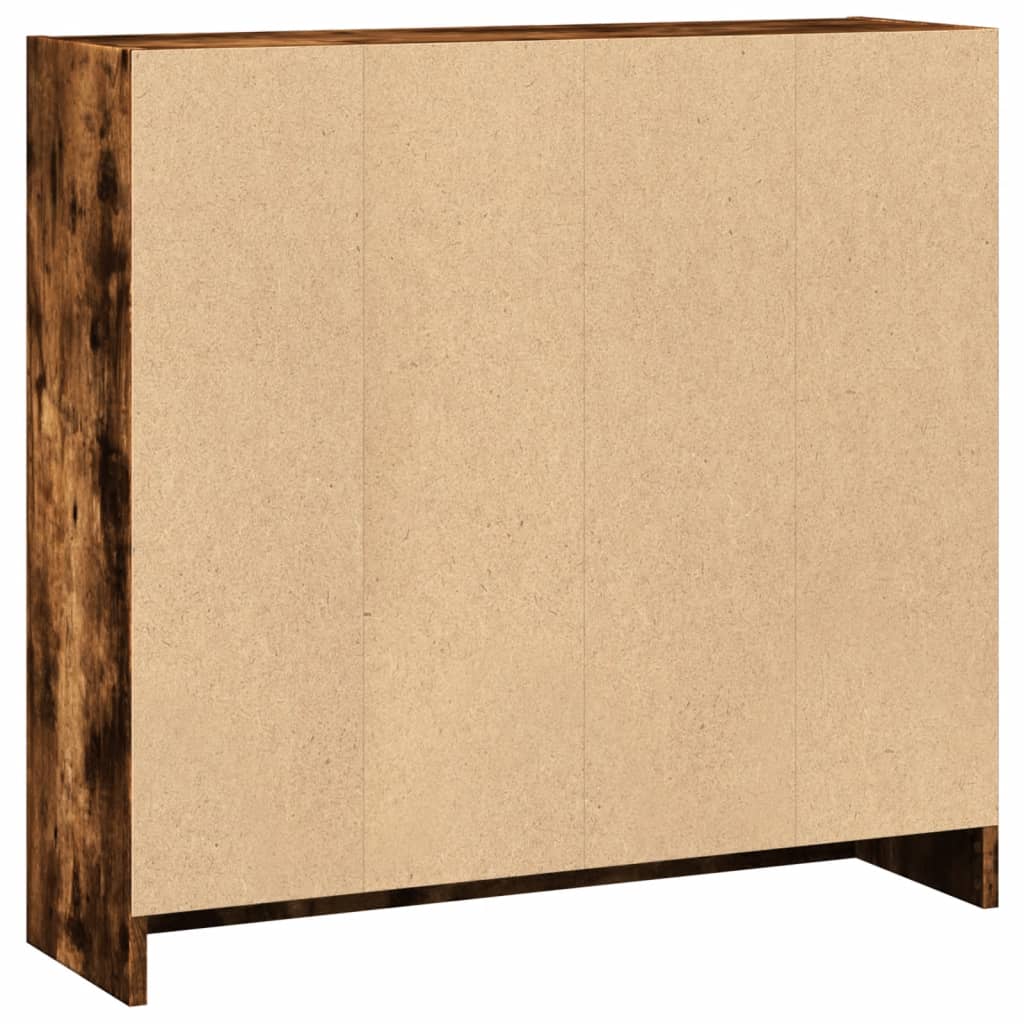 Bibliotecă, stejar fumuriu, 80x24x76 cm, lemn prelucrat GartenMobel Dekor