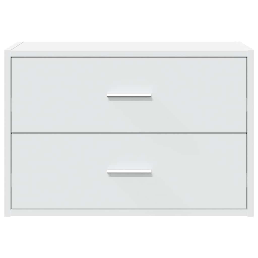 Dulap cu 2 sertare alb 60x31x40 cm lemn prelucrat GartenMobel Dekor