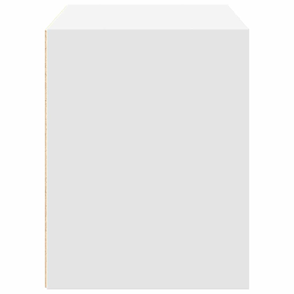 Dulap cu 2 sertare alb 60x31x40 cm lemn prelucrat GartenMobel Dekor