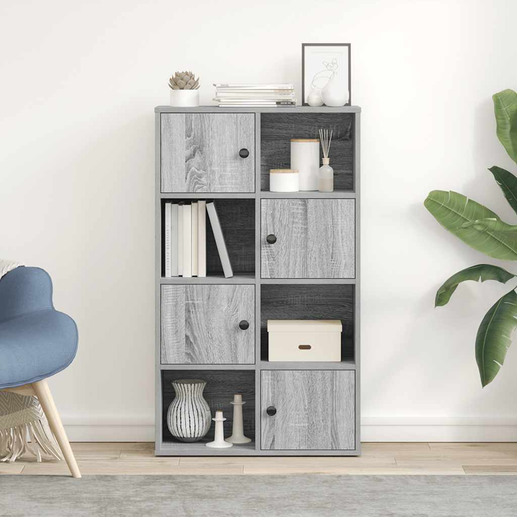 Bibliotecă, gri sonoma, 60x24x101,5 cm, lemn prelucrat GartenMobel Dekor