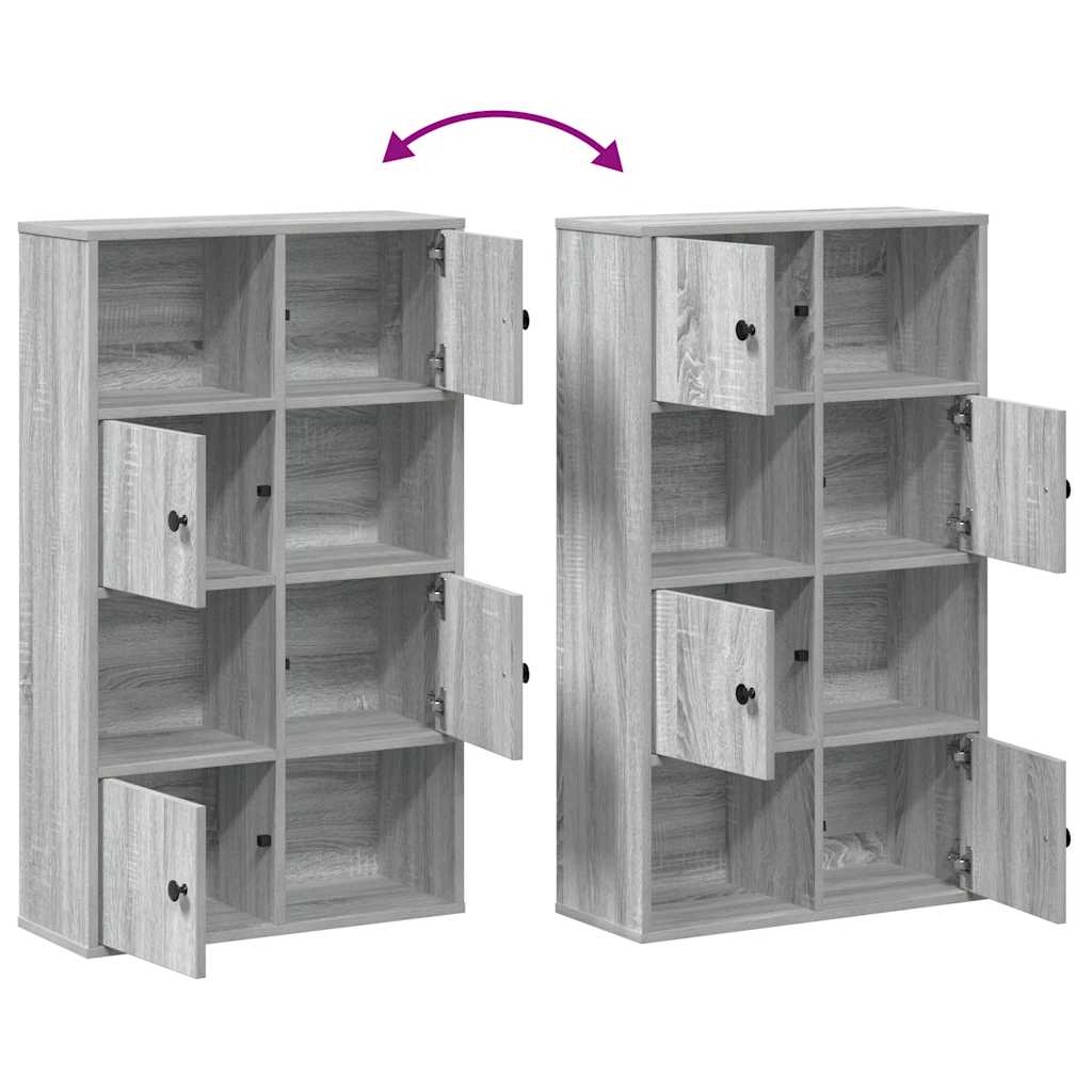 Bibliotecă, gri sonoma, 60x24x101,5 cm, lemn prelucrat GartenMobel Dekor