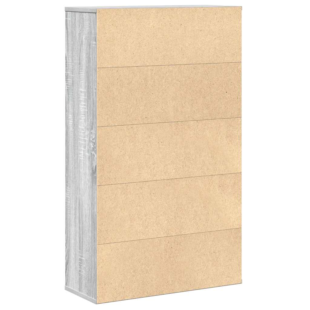 Bibliotecă, gri sonoma, 60x24x101,5 cm, lemn prelucrat GartenMobel Dekor