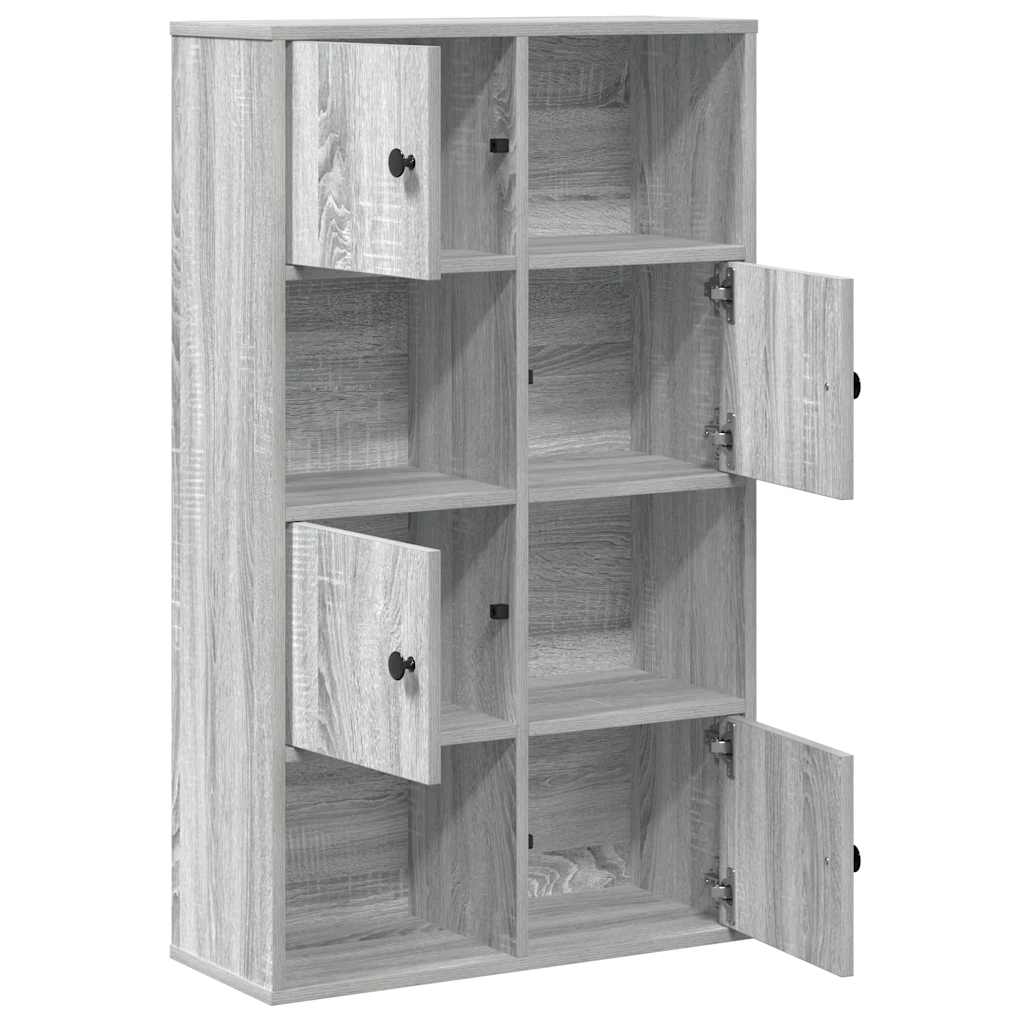 Bibliotecă, gri sonoma, 60x24x101,5 cm, lemn prelucrat GartenMobel Dekor