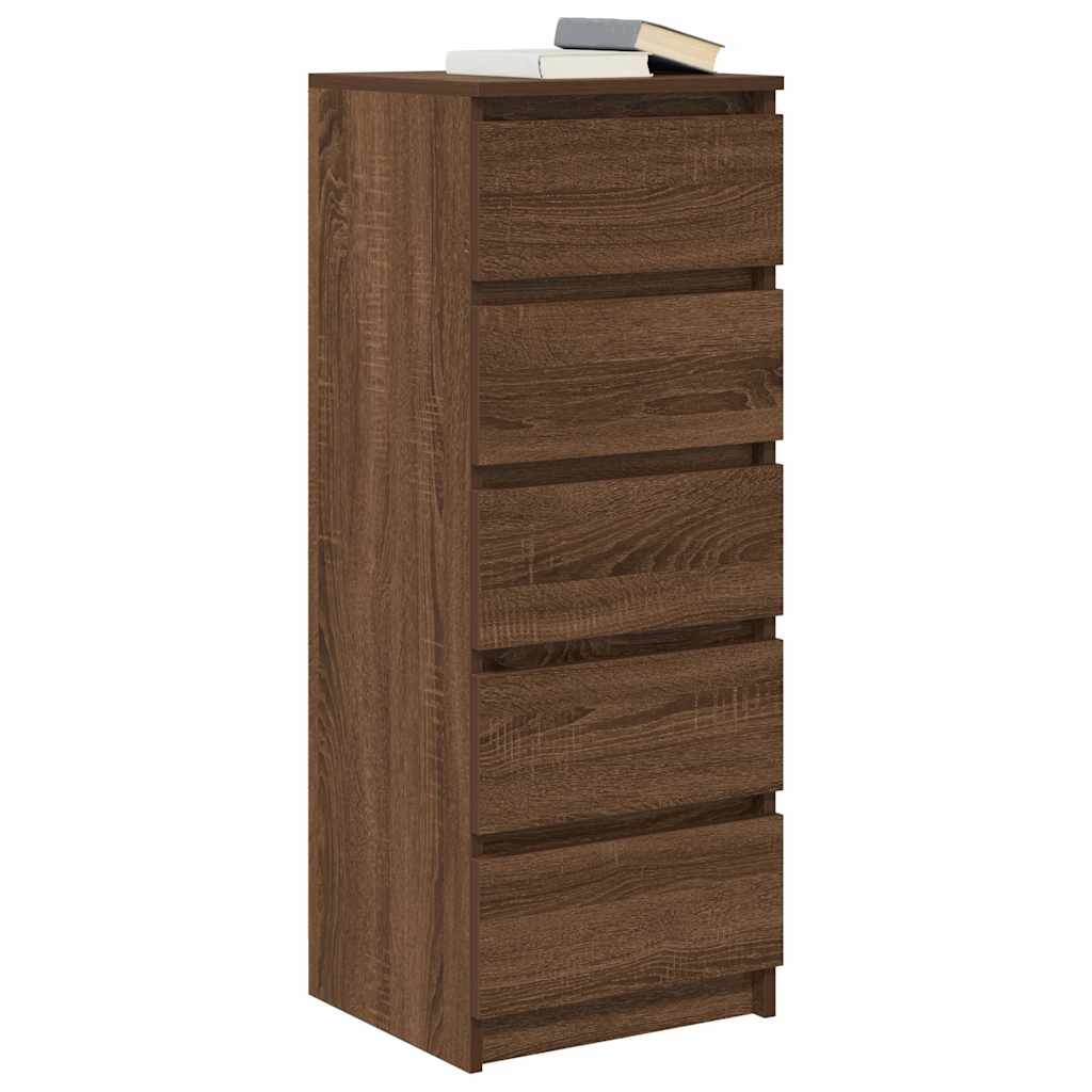 Bufetă cu sertare Stejar maro 37,5x35x99 cm Lemn prelucrat GartenMobel Dekor