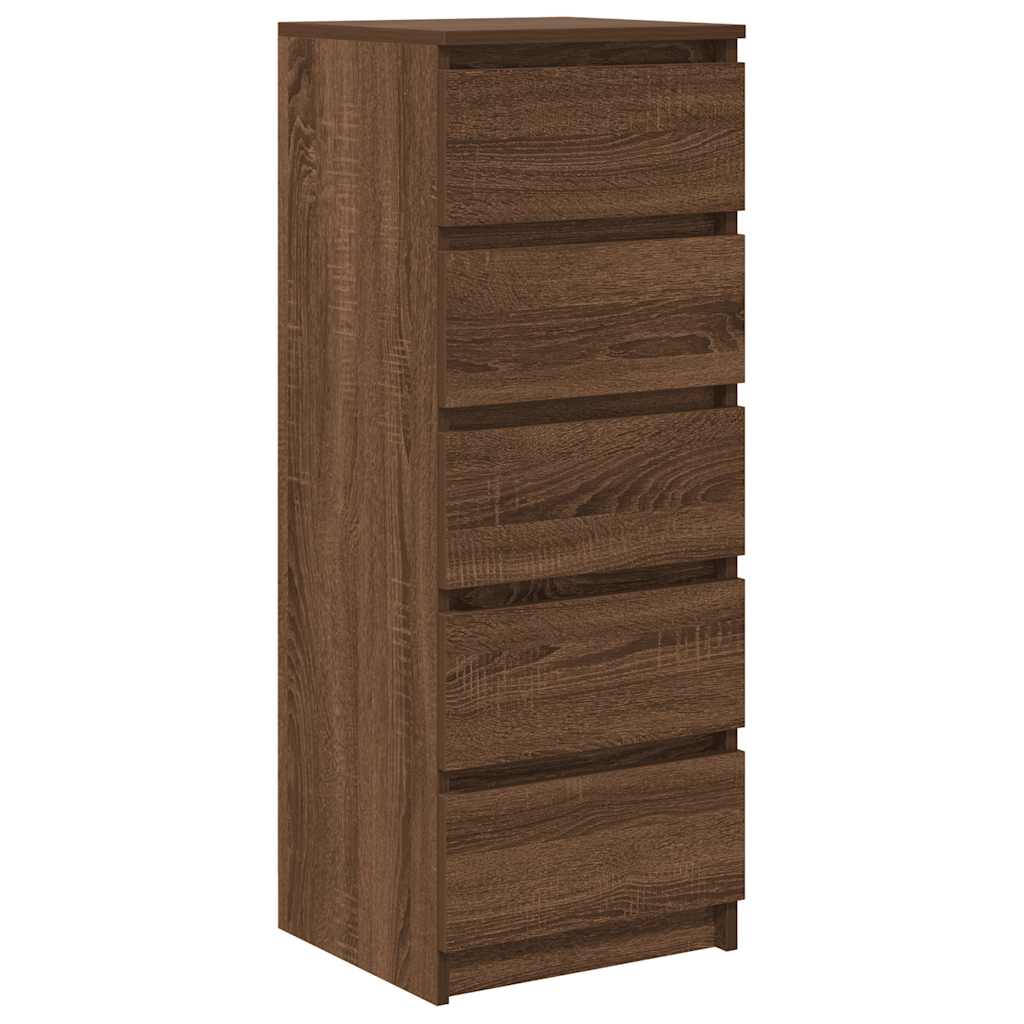 Bufetă cu sertare Stejar maro 37,5x35x99 cm Lemn prelucrat GartenMobel Dekor