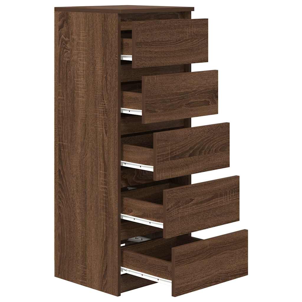 Bufetă cu sertare Stejar maro 37,5x35x99 cm Lemn prelucrat GartenMobel Dekor
