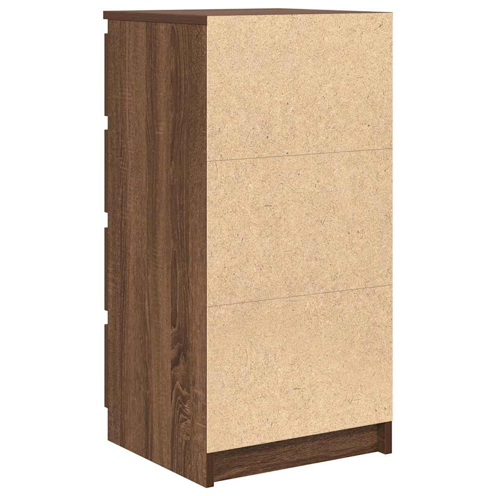 Bufetă cu sertare Stejar maro 37,5x35x99 cm Lemn prelucrat GartenMobel Dekor