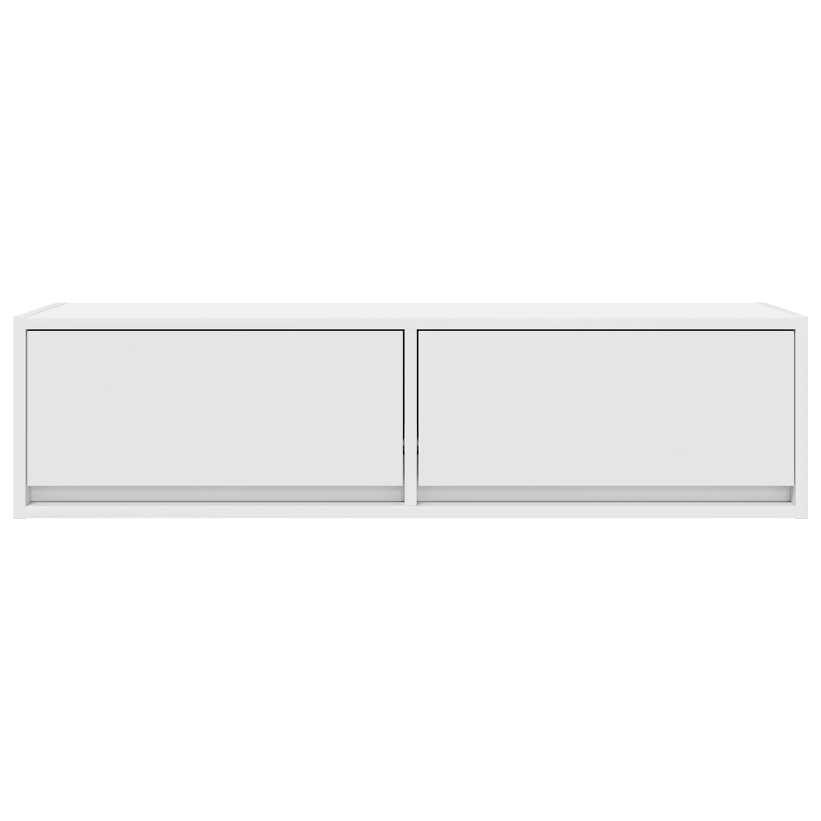 Dulap TV, alb, 100x31x25,5 cm, lemn prelucrat GartenMobel Dekor