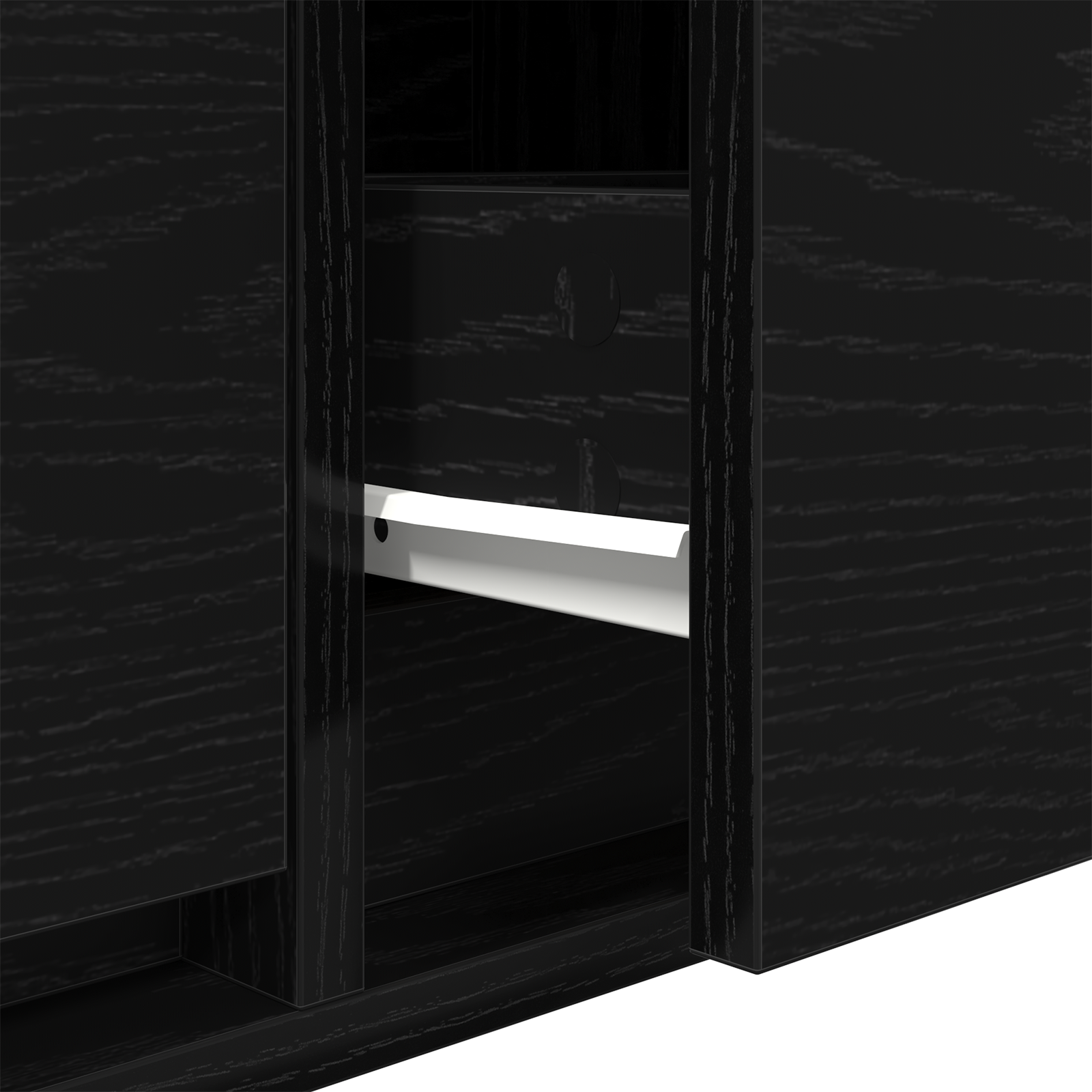 Dulap TV, stejar negru, 100x31x25,5 cm, lemn prelucrat GartenMobel Dekor