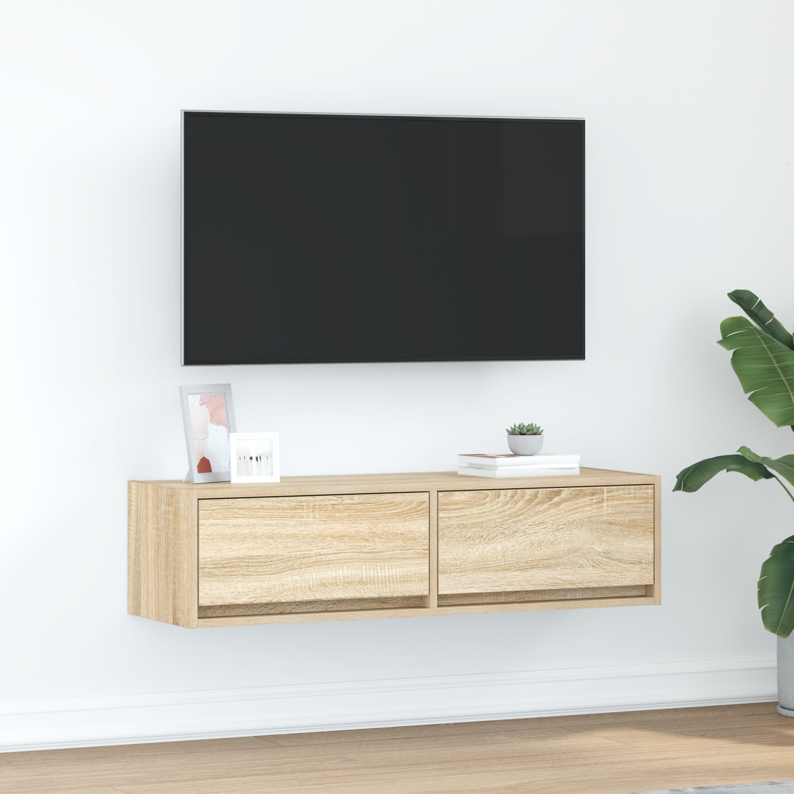 Dulap TV, stejar sonoma, 100x31x25,5 cm, lemn prelucrat GartenMobel Dekor